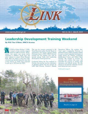 Leadership Development Training Weekend - Canadian Navy