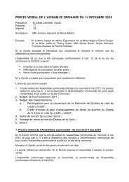ProcÃ¨s-verbal de l'AssemblÃ©e du 14.12.2010 - Corminboeuf