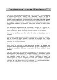 ComplÃ©ments sur L'exercice d'EntraÃ®nement TP-1 - resoo.org