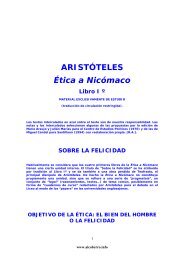 ARISTÃTELES Ãtica a NicÃ³maco Libro I Âº