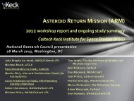 Asteroid Return Mission - Keck Institute for Space Studies - Caltech