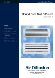 Round Duct Slot Diffusers Model SKD-13 - Air Diffusion