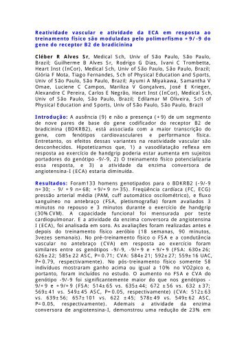 Reatividade vascular e atividade da ECA em resposta ao ... - Incor