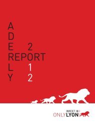 Rapport d'activité Aderly 2012