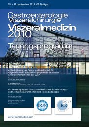 Gastroenterologie Viszeralchirurgie Viszeralmedizin