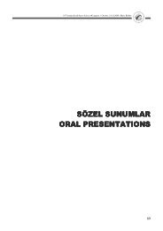 SÃZEL SUNUMLAR SÃZEL SUNUMLAR ORAL - Spor Bilim