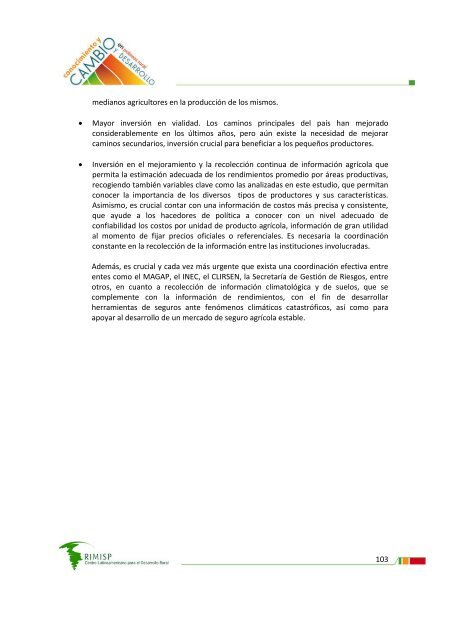 ConsultorÃ­a sobre productividad del sector agropecuario ... - Rimisp