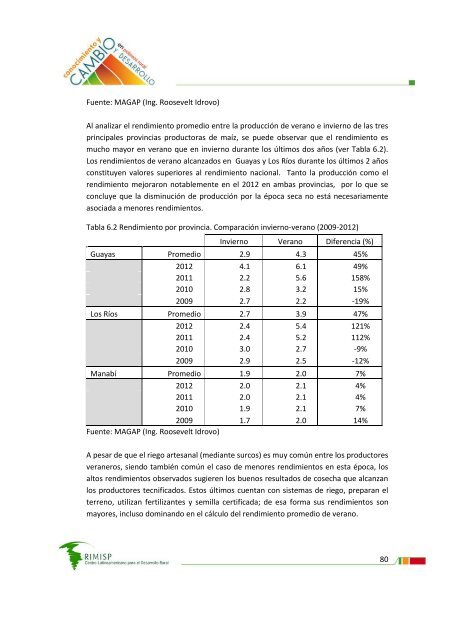 ConsultorÃ­a sobre productividad del sector agropecuario ... - Rimisp