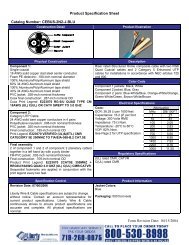 Product Specification Sheet Catalog Number: CEBUS-2N2-J-BLU ...