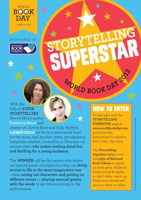 Storytelling Superstar Leaflet - World Book Day