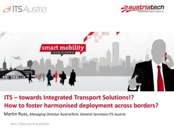 ITS â towards Integrated Transport Solutions!? How to foster ...