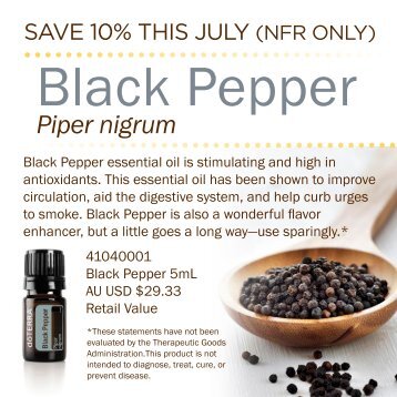 Black Pepper - dōTERRA - Essential Oils