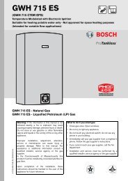 Owner's Manual Bosch GWH715ES