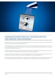 thermostatarmaturen mit hygienefunktion f