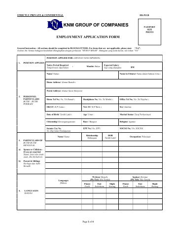 KNM GROUP OF COMPANIES