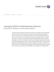 Leveraging GPON for Mobile Backhaul Networks