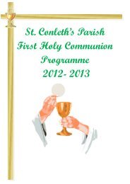 First Communion Programme 2012- 2013 - Newbridge Parish