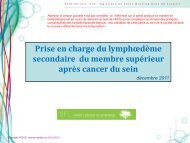 Lymphoedeme du membre superieur - COMM Santé