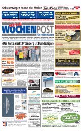 in Büdingen - Neue Wochenpost für Oberhessen