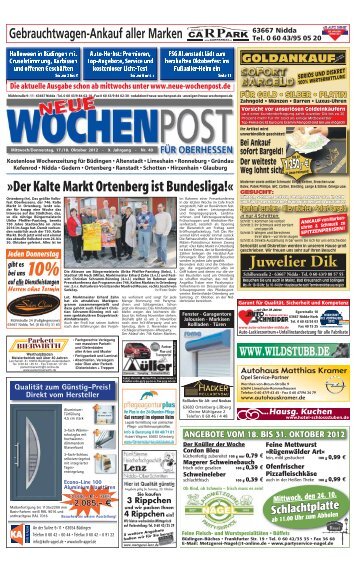 in Büdingen - Neue Wochenpost für Oberhessen