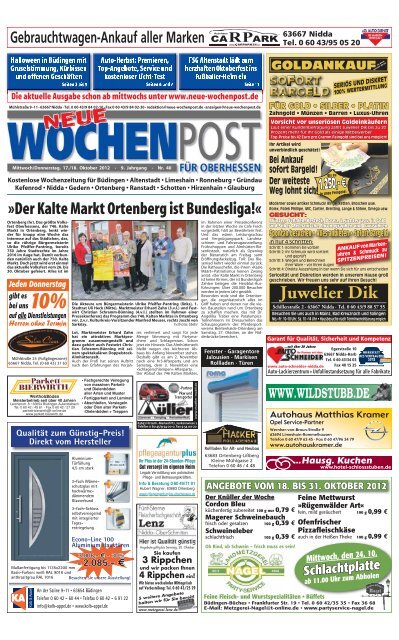 in Büdingen - Neue Wochenpost für Oberhessen