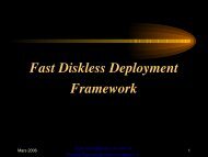 Fast Diskless Deployment Framework - Mathrice
