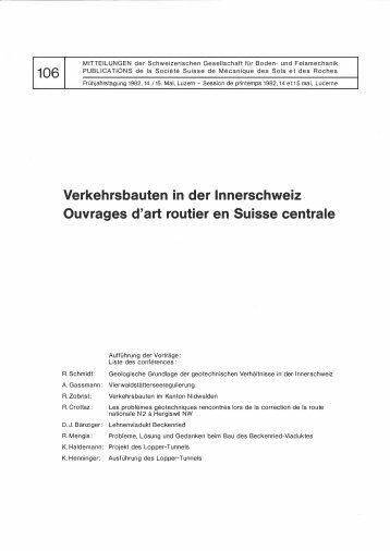 106 Verkehrsbauten in der lnnerschweiz Ouvrages ... - SGBF-SSMSR