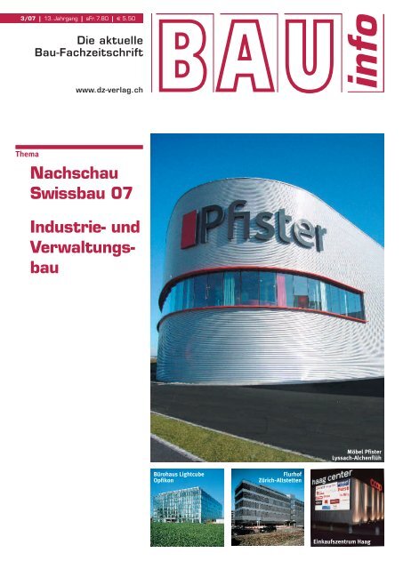 Nachschau Swissbau 07 Industrie- und ... - netzwerk-bau.ch