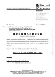 bezirkshauptmannschaft graz-umgebung - Marktgemeinde Gratkorn