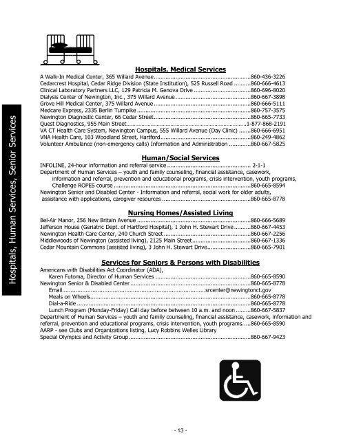 Newington Information Packet - Town of Newington