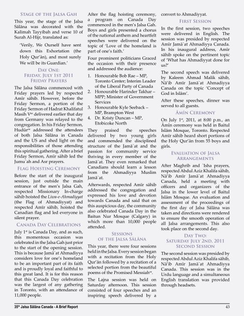 RamadÄn - Ahmadiyya Gazette Canada