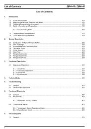 List of Contents BBW 46 / DBW 46 List of Contents - VW-Bus-T4.de