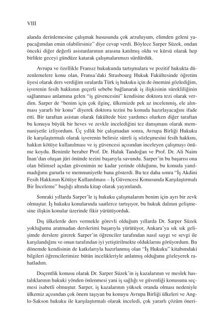 iÃ§indekiler pdf - Hukuk Market