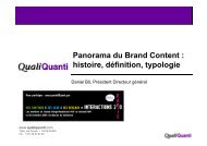 Panorama du Brand Content : histoire, dÃ©finition, typologie