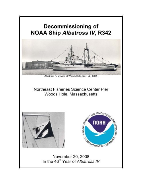 Albatross IV - Northeast Fisheries Science Center - NOAA