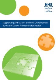 Supporting AHP Career and Role Development across the Career ...