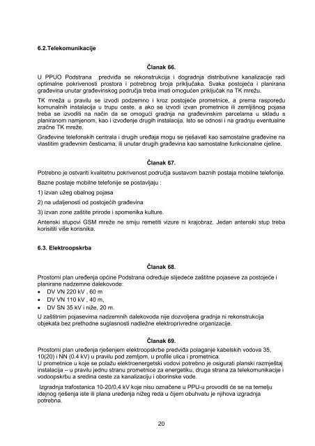 Prostorni plan ureÄenja opÄine Podstrana (.pdf) - OpÄina Podstrana