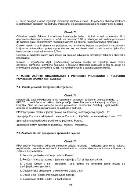 Prostorni plan ureÄenja opÄine Podstrana (.pdf) - OpÄina Podstrana