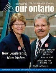 New Leadership â New Vision - OPSEU