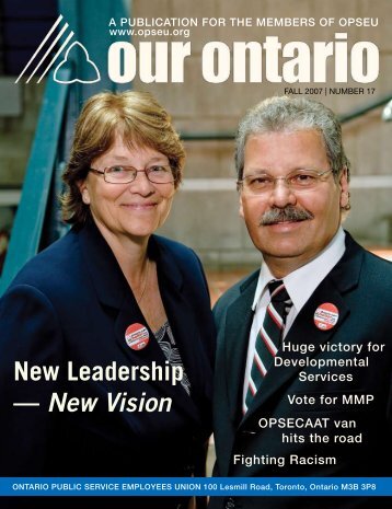 New Leadership â New Vision - OPSEU