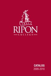 CATALOG 2009-2010 - Ripon College