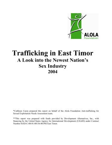 Trafficking in East Timor A Look into the Newest - Alola Foundation
