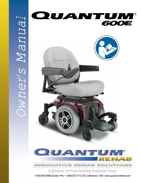 Pride Quantum 600E Owner's Manual.pdf - Scootaround