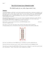 The FAT-O-Caster User's Manual & Guide The M&M ... - Deaf Eddie