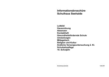 InformationsbroschÃ¼re Schulhaus Seehalde - Sekundarschule ...