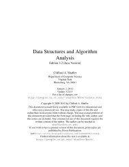 Data Structures and Algorithm Analysis - Computer Science at ...