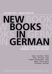jubilee issue 30 - New Books in German