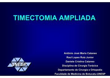 TIMECTOMIA AMPLIADA - Unesp