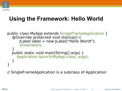 JSR-296: The Swing Application Framework - Java