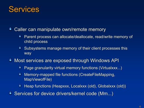 Unit OS5: Windows Memory Management